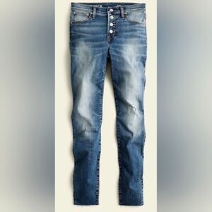 J. Crew 9” High Rise Toothpick Jean, Size 30